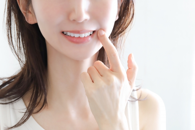歯が白い